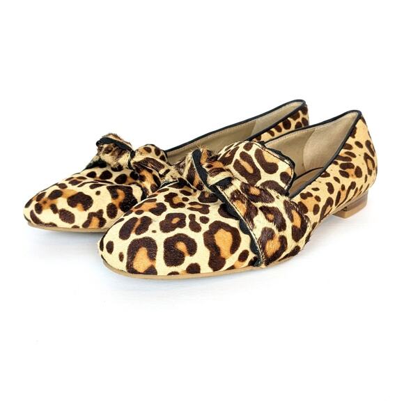 Jack Rogers Holly Leopard Print Haircalf Loafers Size 5 - Picture 2 of 10